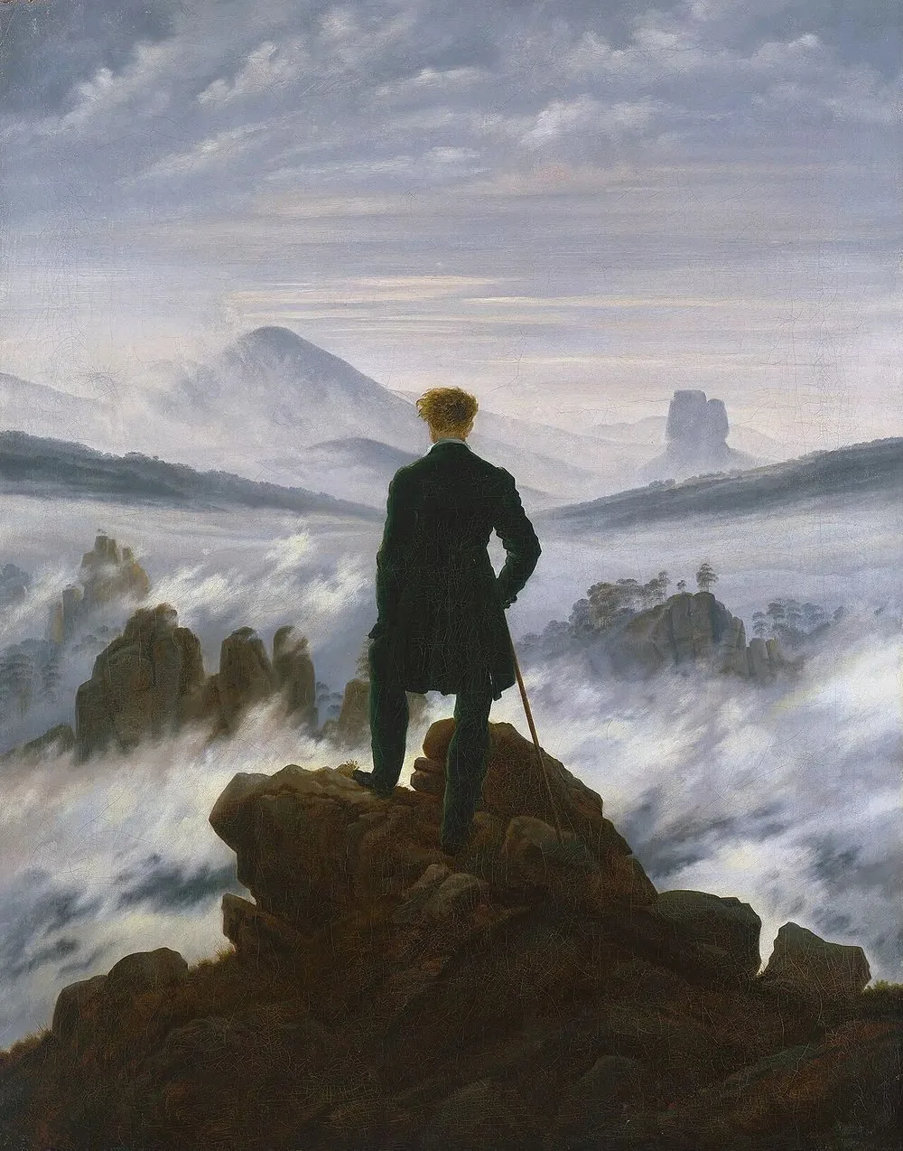 Wanderer above the Sea of Fog, Caspar David Friedrich