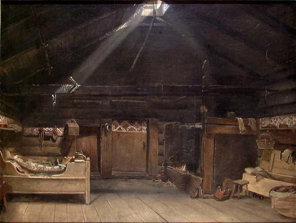 Farm Interior from Vikøy, Kvam in Hardanger