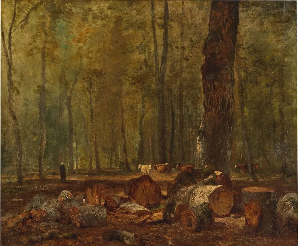 A Wooded Landscape, Constant Troyon