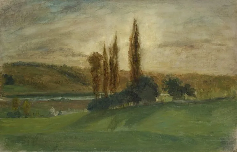 Landscape with River (Champrosay), Eugène Delacroix