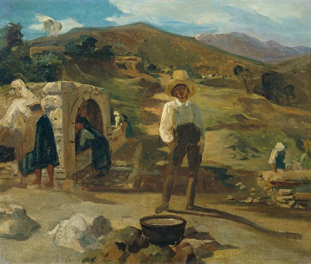 Italienische Landschaft, Carl Rahl