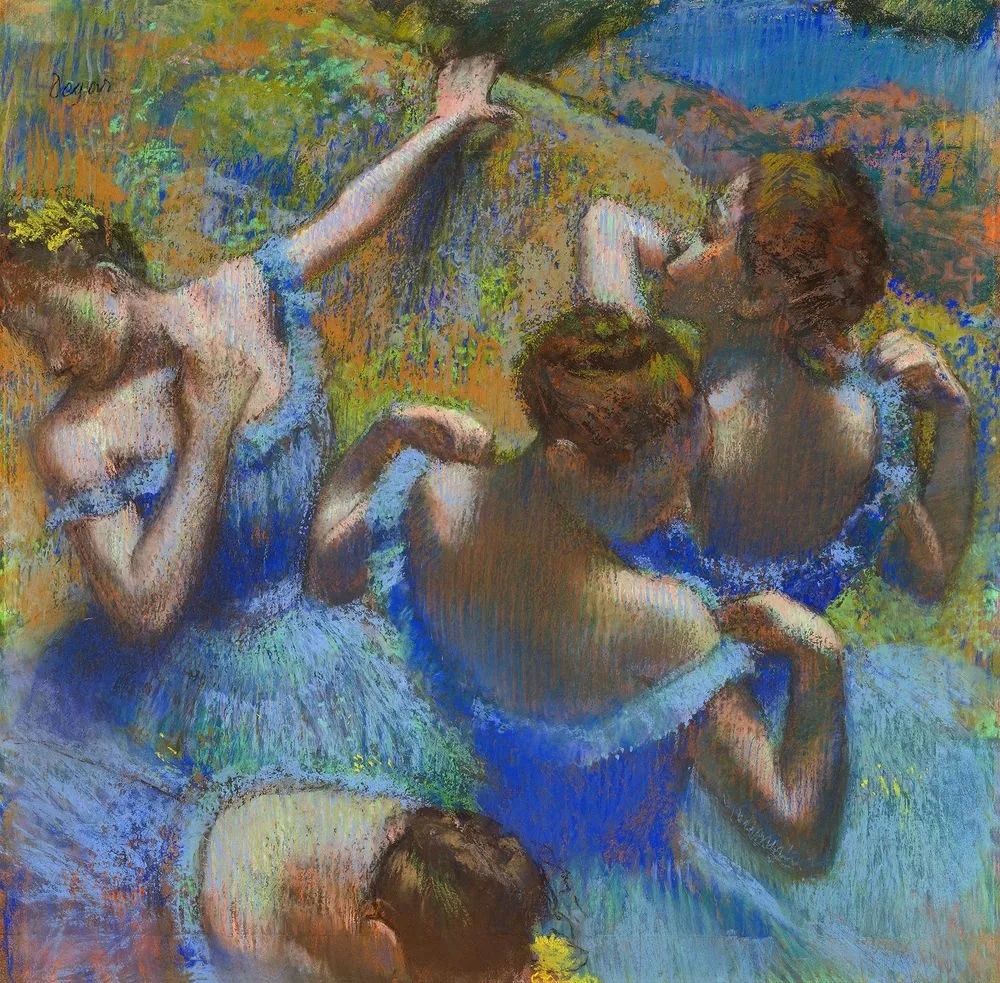 Blue Dancers, Edgar Degas