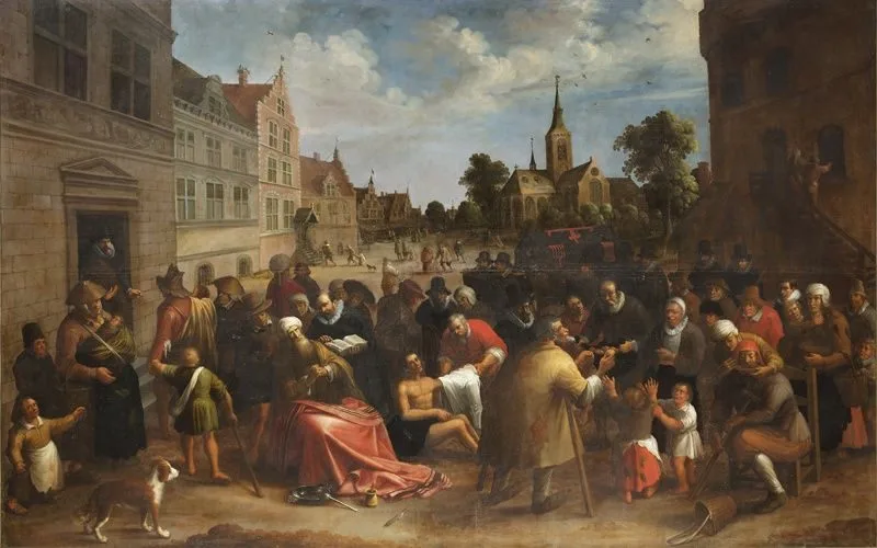 The Seven Acts of Mercy, Joost Cornelisz Droochsloot