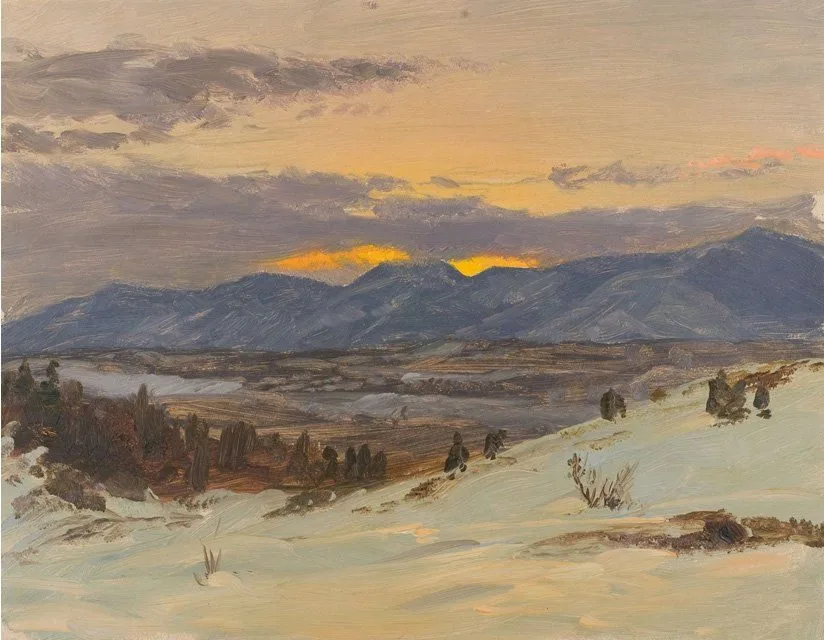 Winter Twilight from Olana, Frederic Edwin Church