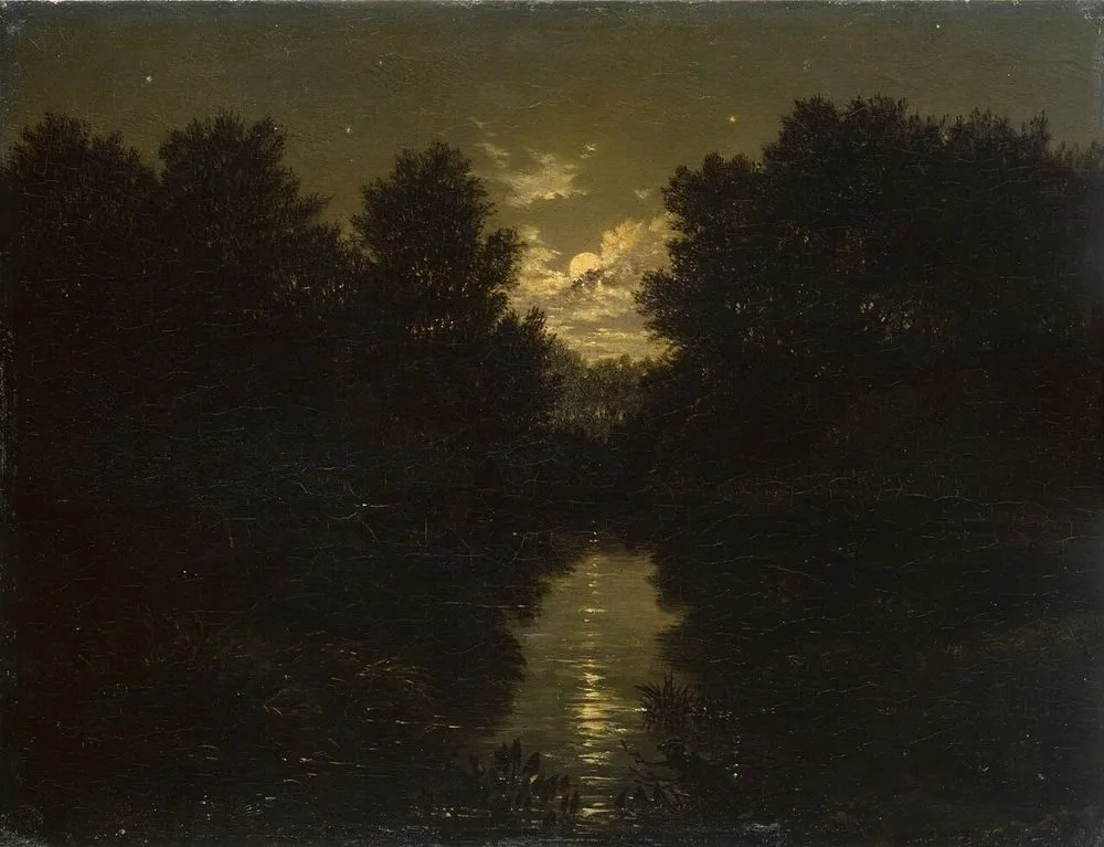 Moonlit landscape, Carl Gustav Carus