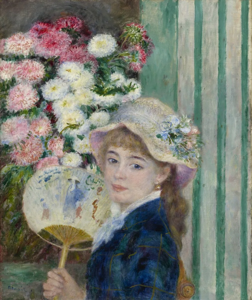 Woman with a Fan, Pierre-Auguste Renoir