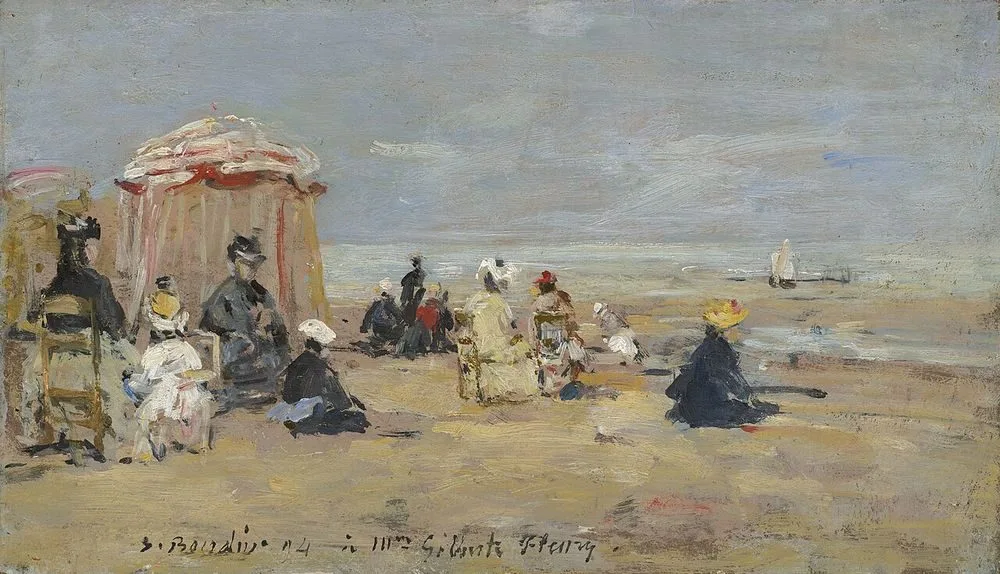 On the Beach, Eugène Louis Boudin