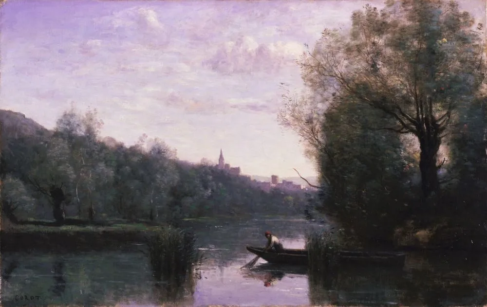 Banks of the Somme at Picquigny, Jean-Baptiste Camille Corot