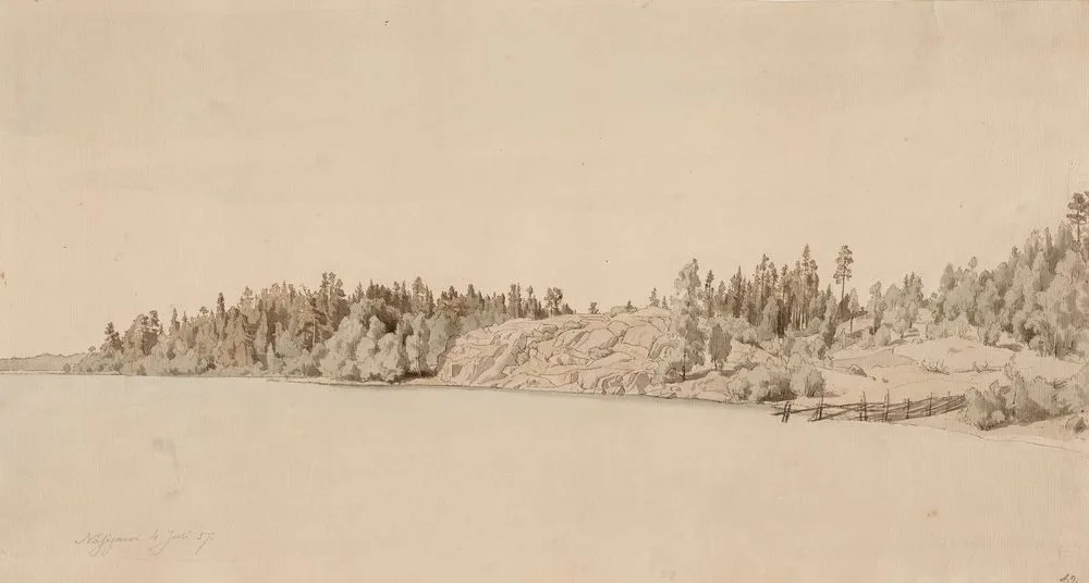 Lake Landscape, Werner Holmberg