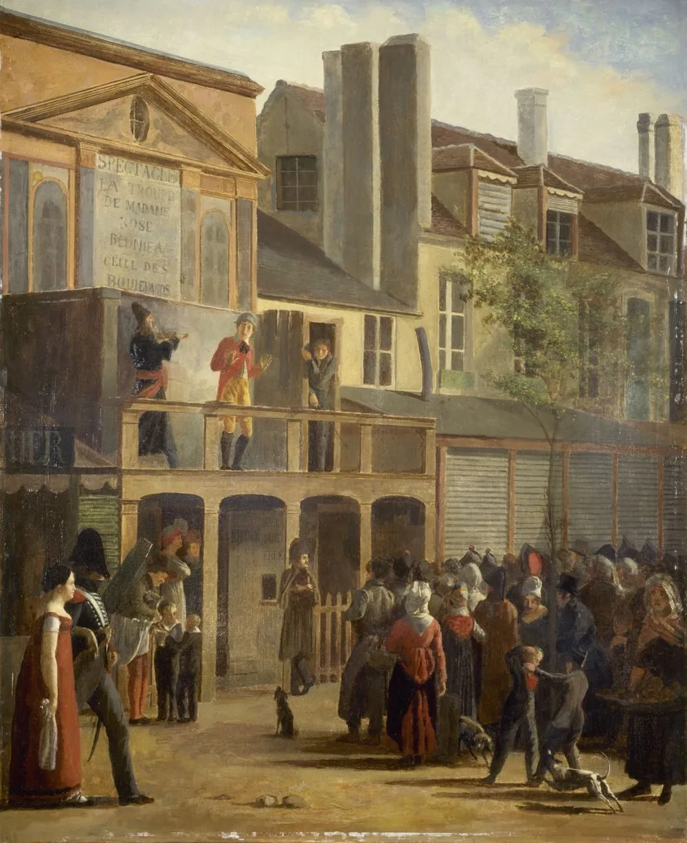 La Parade de Bobèche et Galimafré, boulevard du Temple, Jean Roller