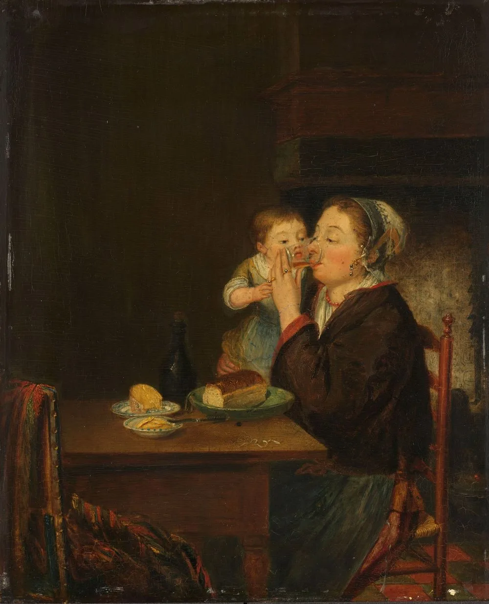 A Mother with her Child, Louis Bernard Coclers