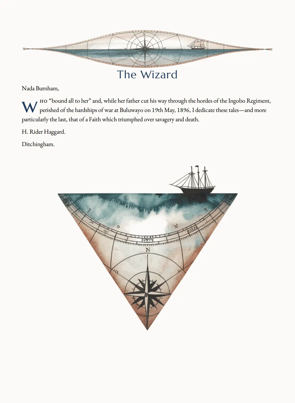 A page of The Wizard as set for this edition