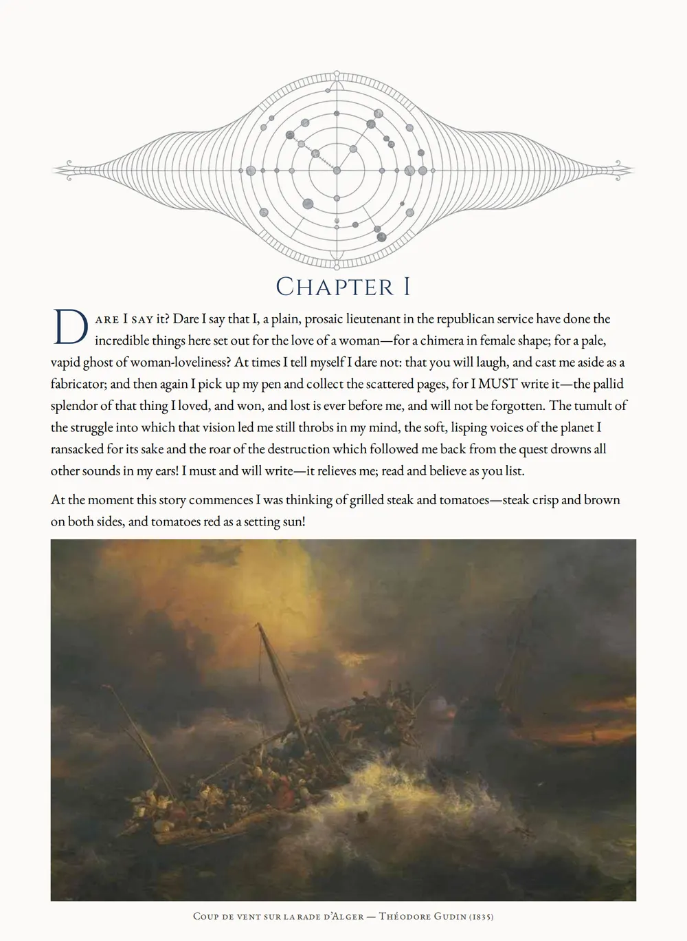 A page of Gulliver of Mars as set for this edition