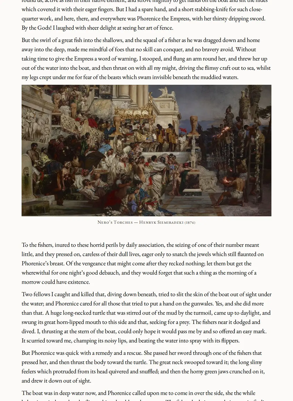 A page of The Lost Continent as set for this edition