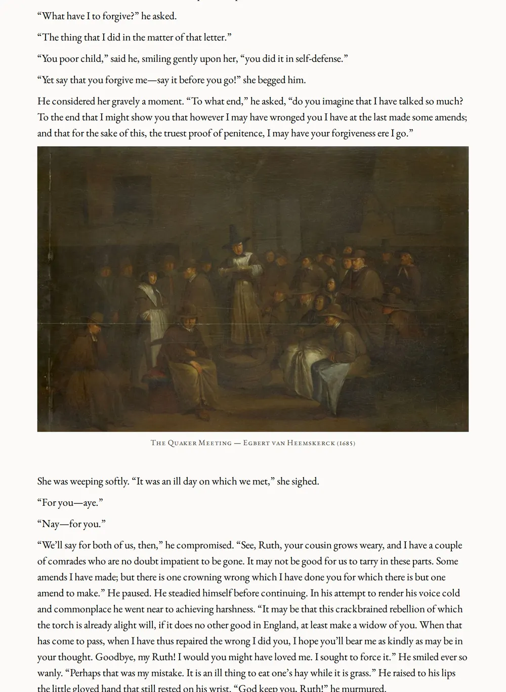 A page of Mistress Wilding as set for this edition