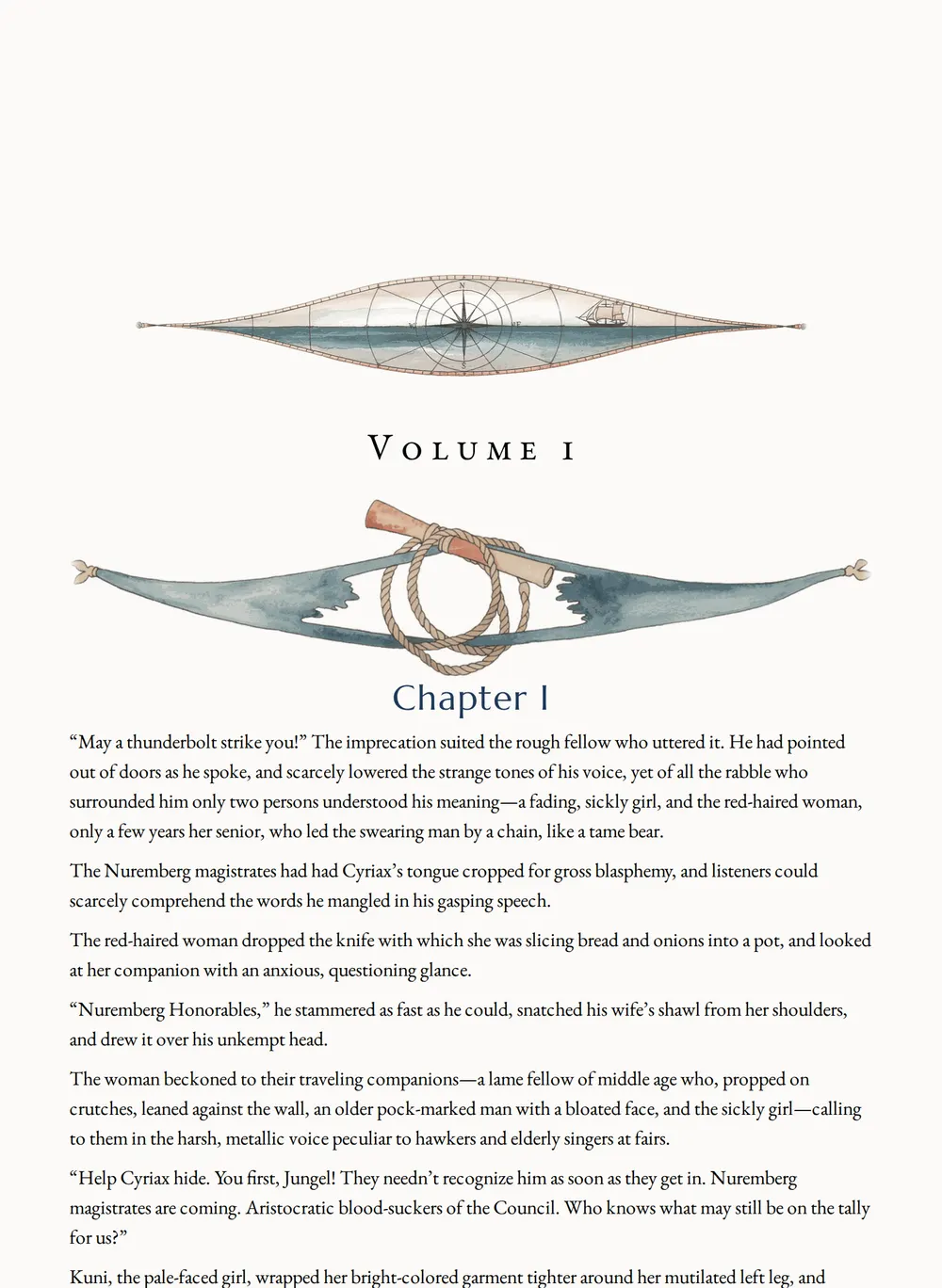 A page of In the Blue Pike as set for this edition