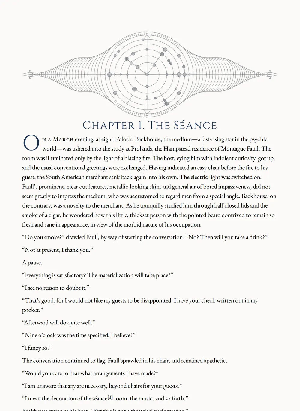 A page of A Voyage to Arcturus as set for this edition