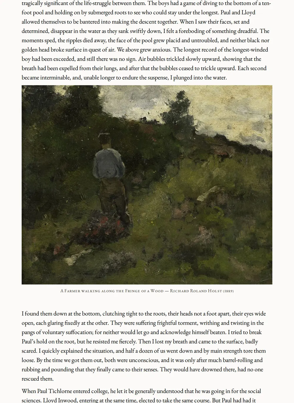 A page of Moon-Face, and Other Stories as set for this edition