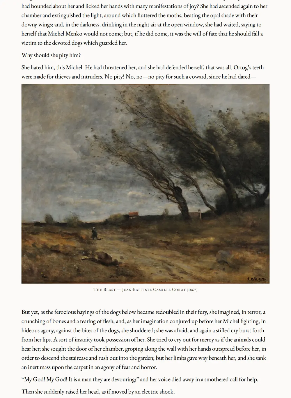 A page of Prince Zilah as set for this edition