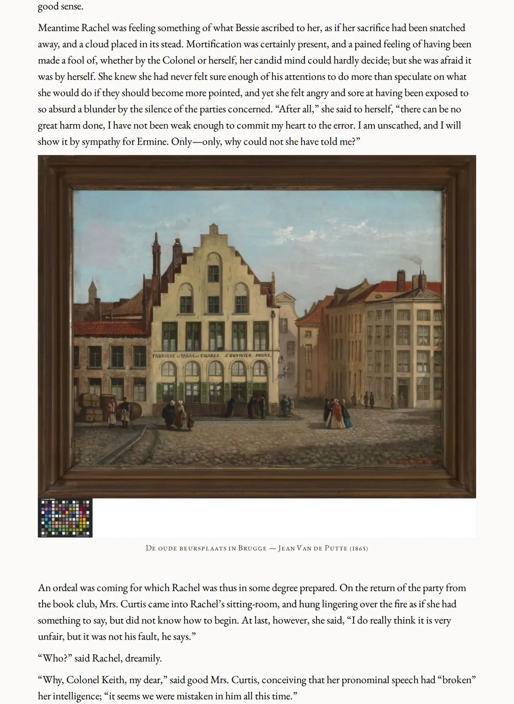 A page of The Clever Woman of the Family as set for this edition