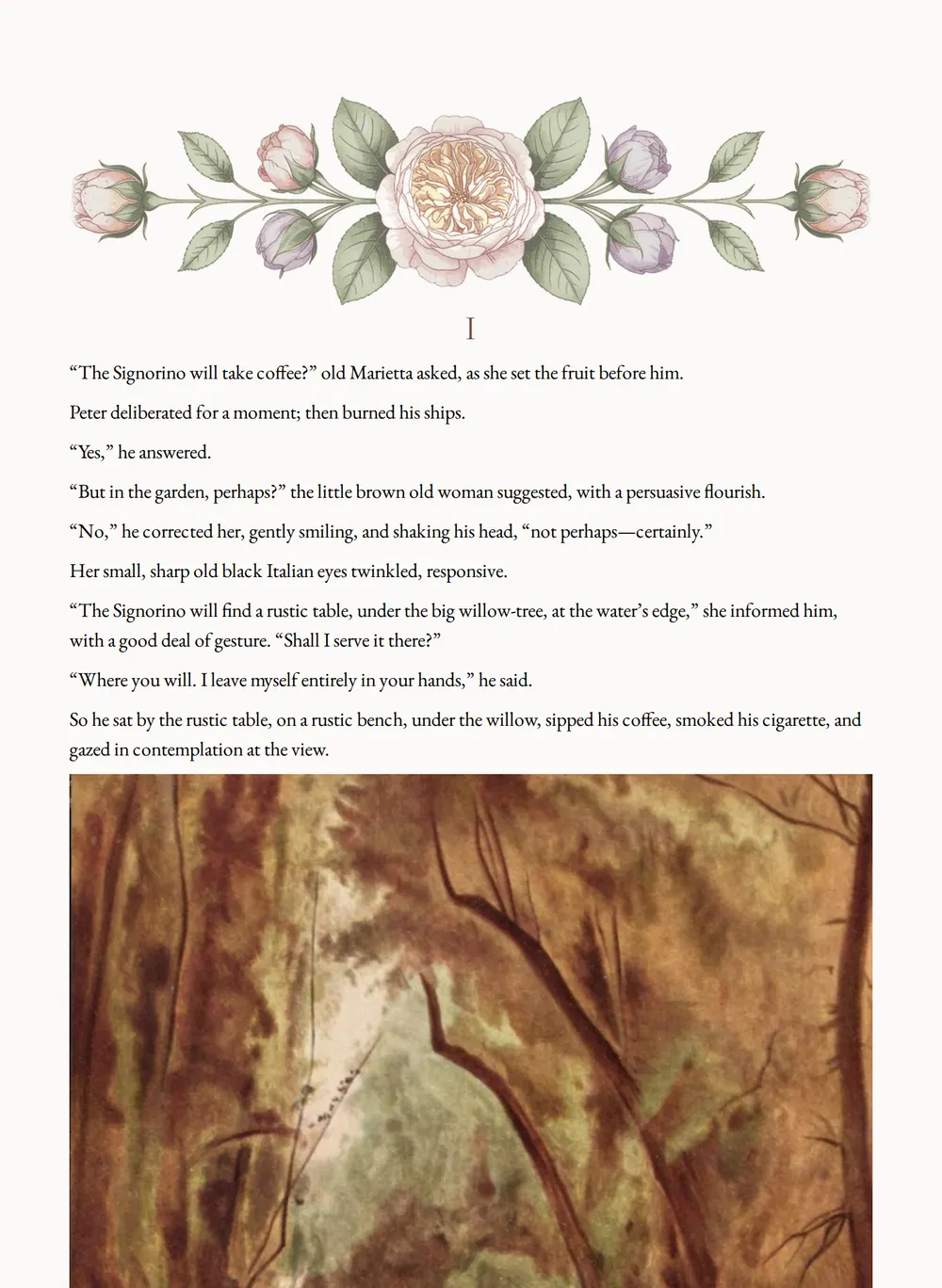 A page of The Cardinal's Snuff-Box as set for this edition