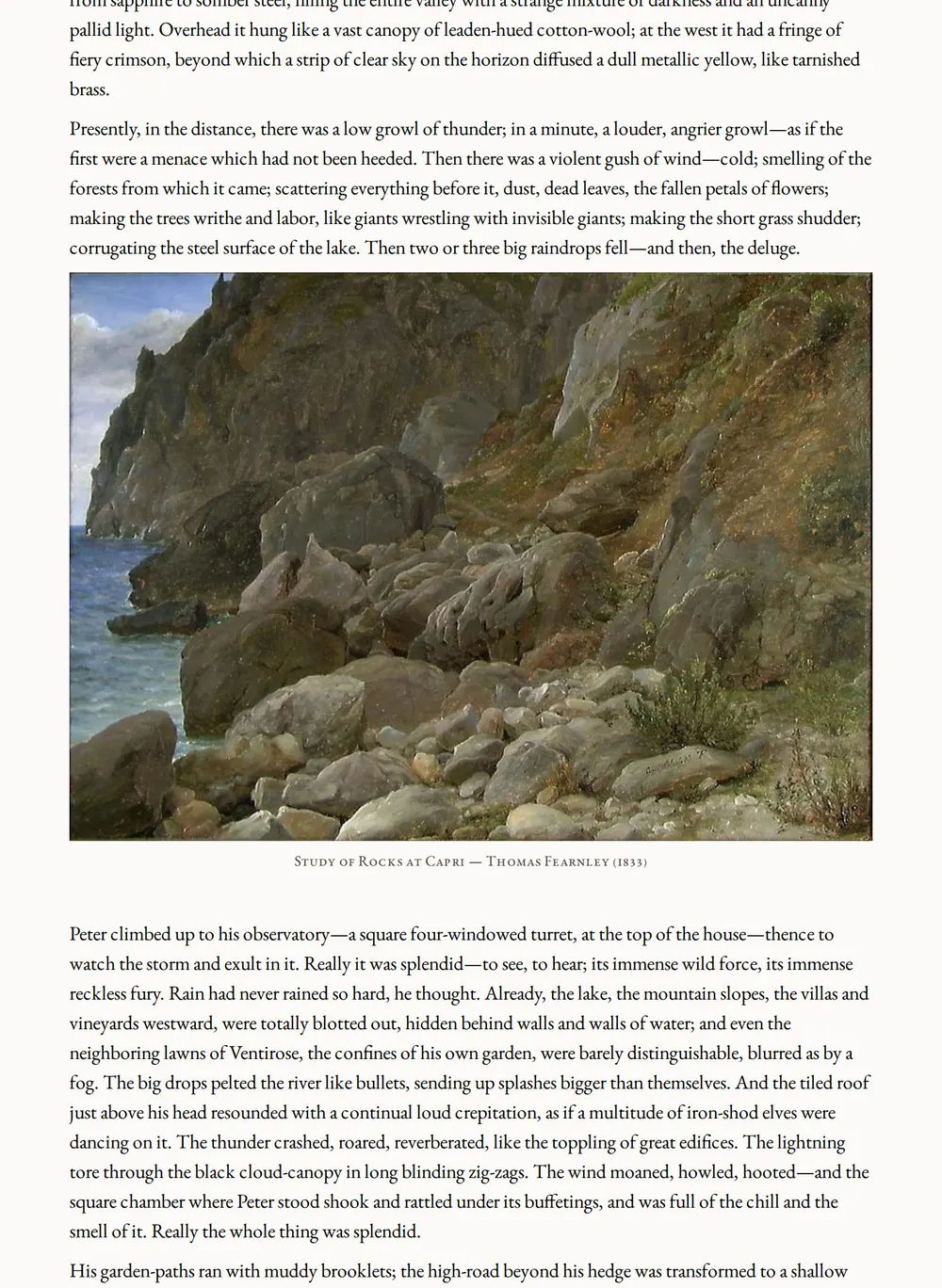 A page of The Cardinal's Snuff-Box as set for this edition