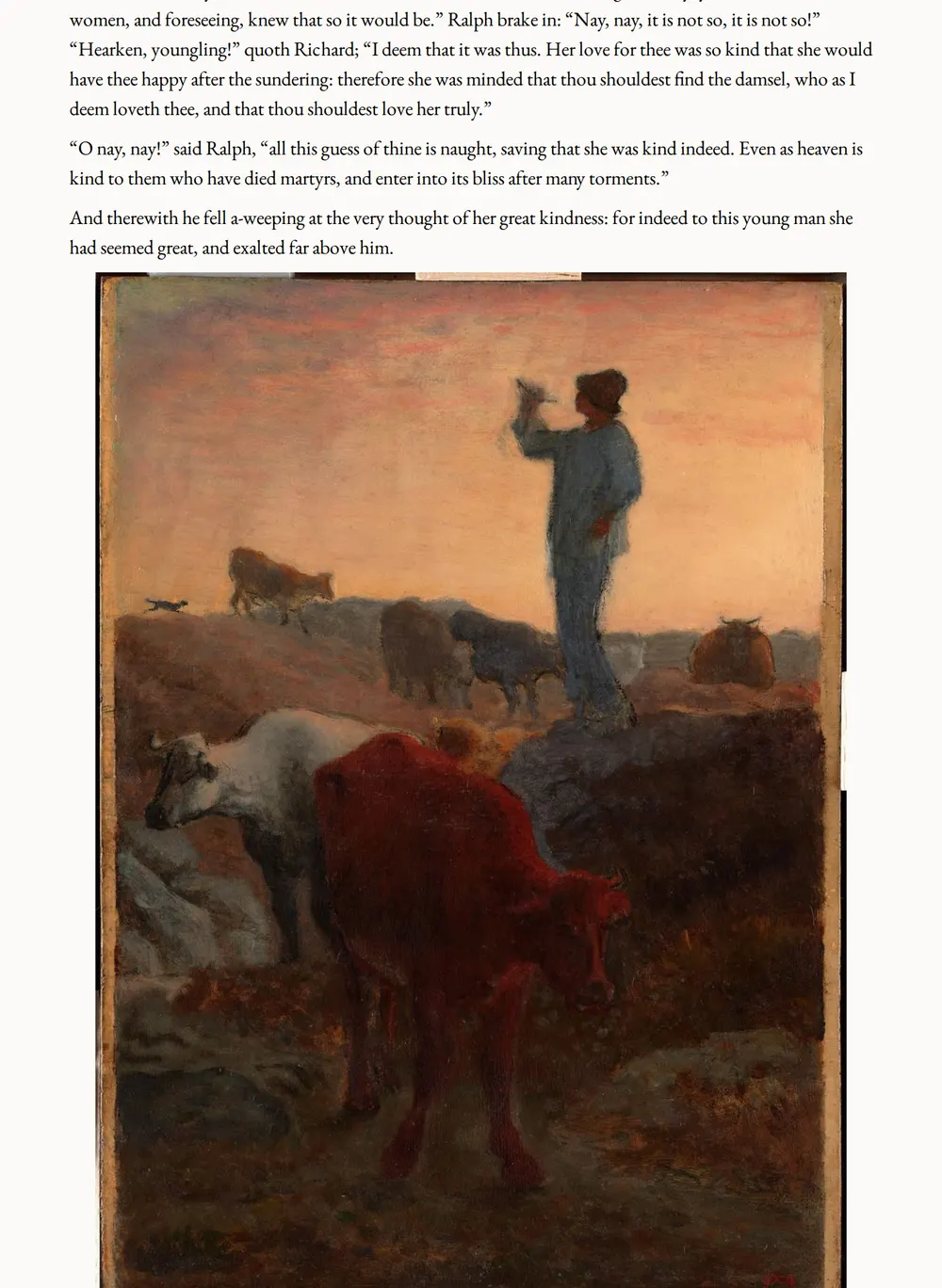 A page of The Well at the World's End as set for this edition