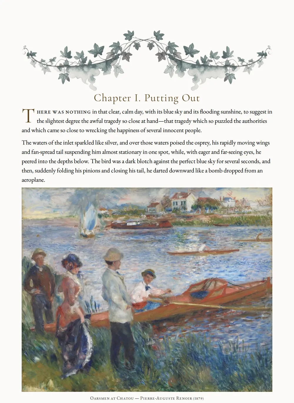 A page of The Golf Course Mystery as set for this edition