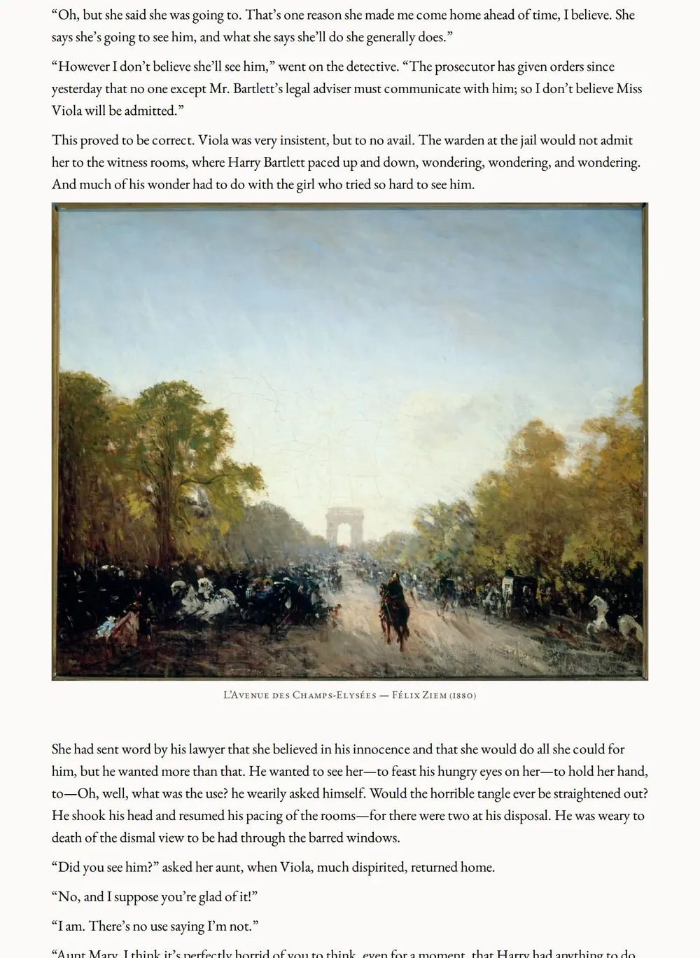 A page of The Golf Course Mystery as set for this edition
