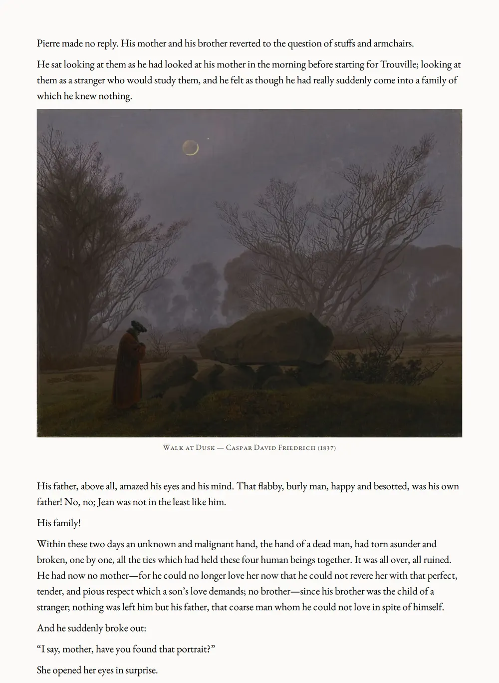 A page of Pierre and Jean as set for this edition