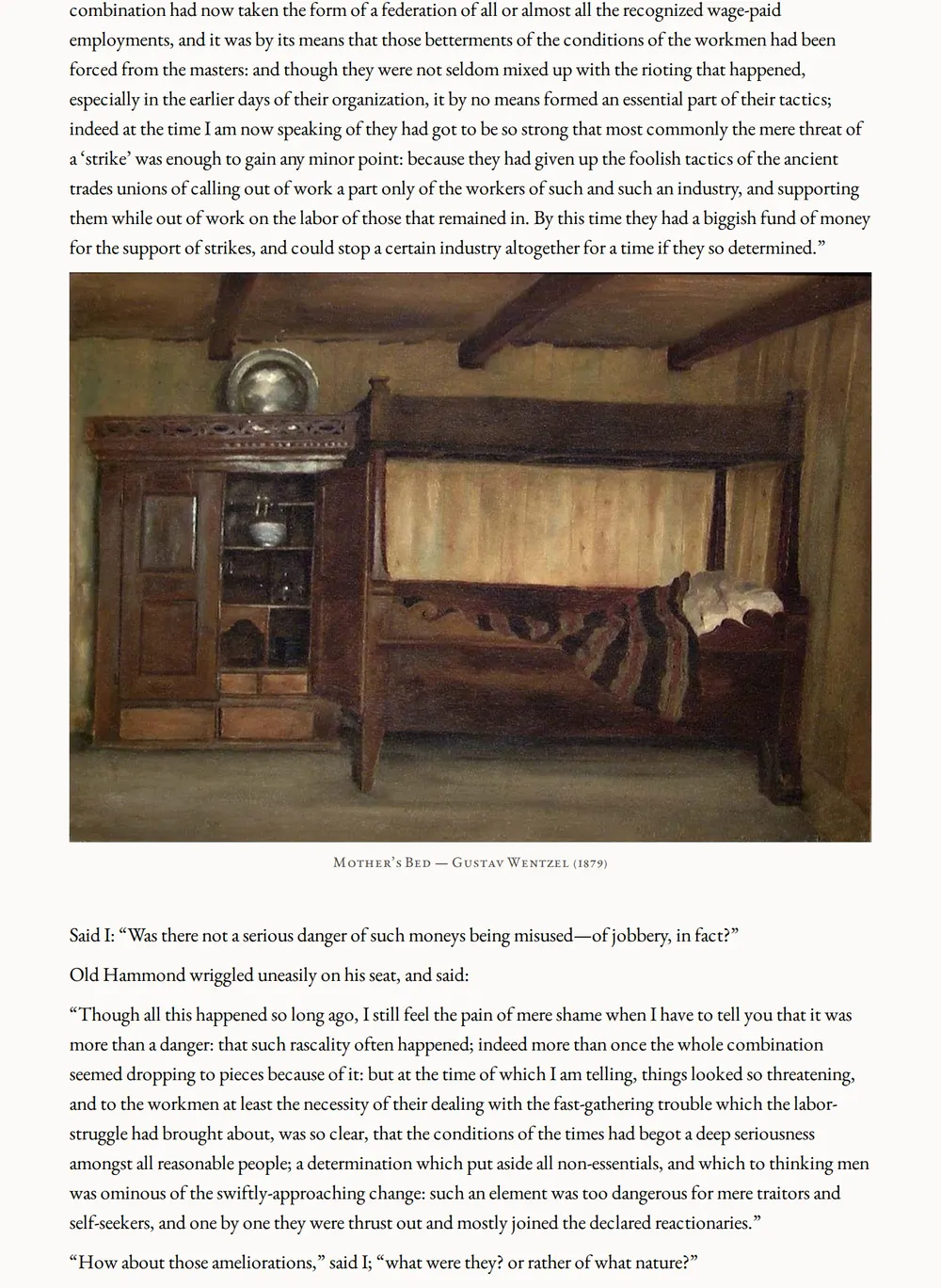 A page of News from Nowhere as set for this edition