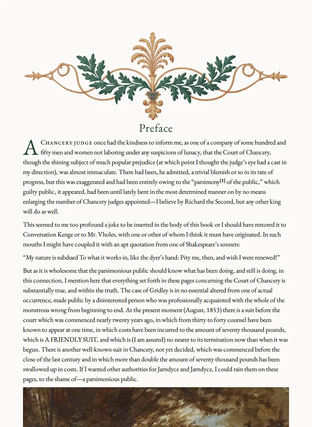 A page of Bleak House as set for this edition