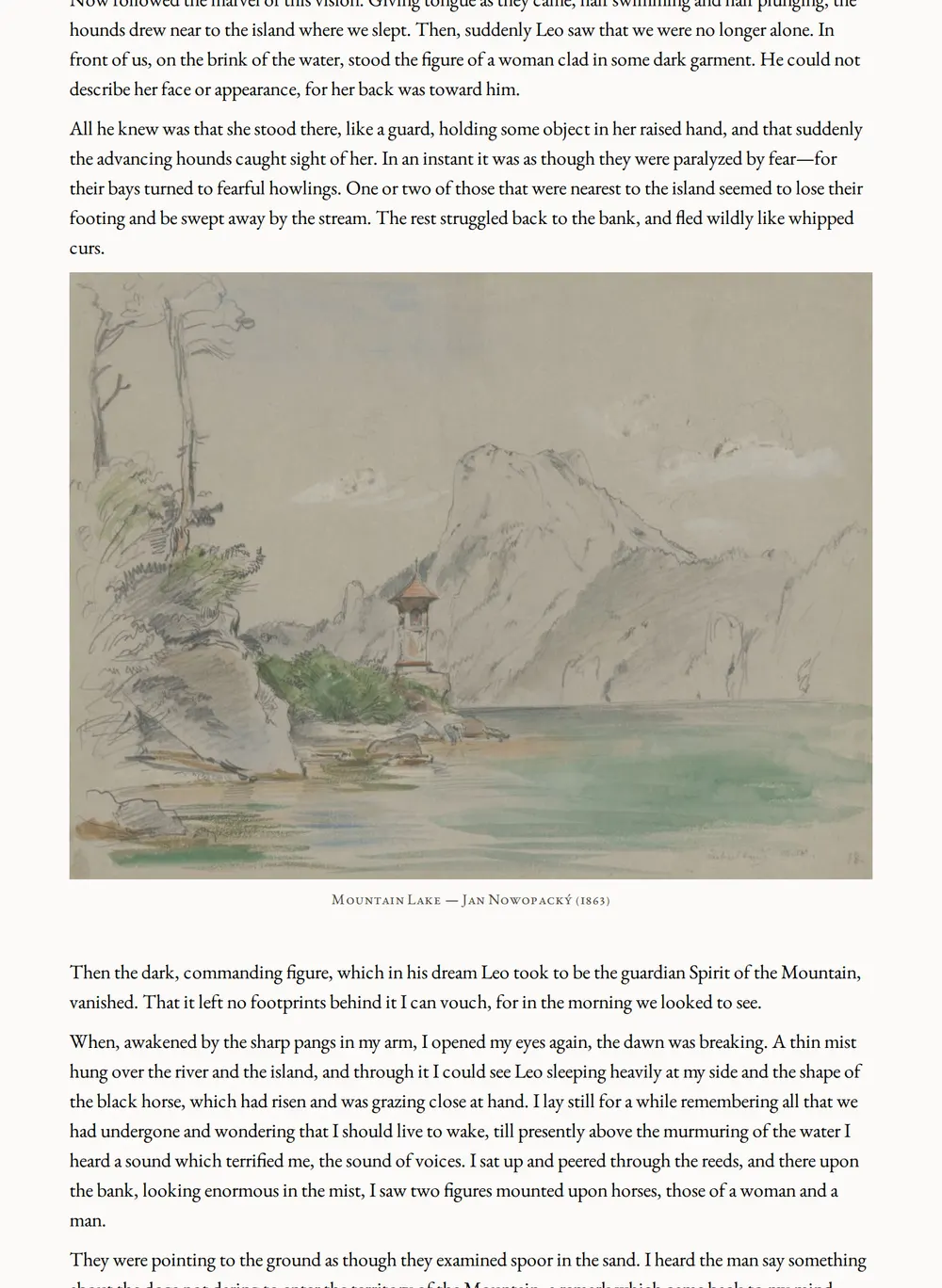 A page of Ayesha, the Return of She as set for this edition