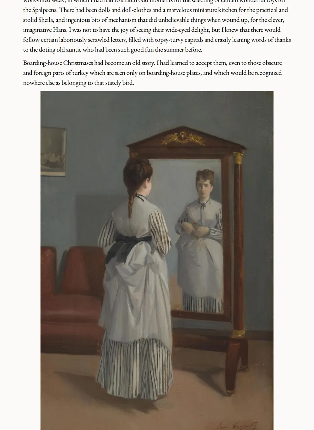 A page of Dawn O'Hara as set for this edition