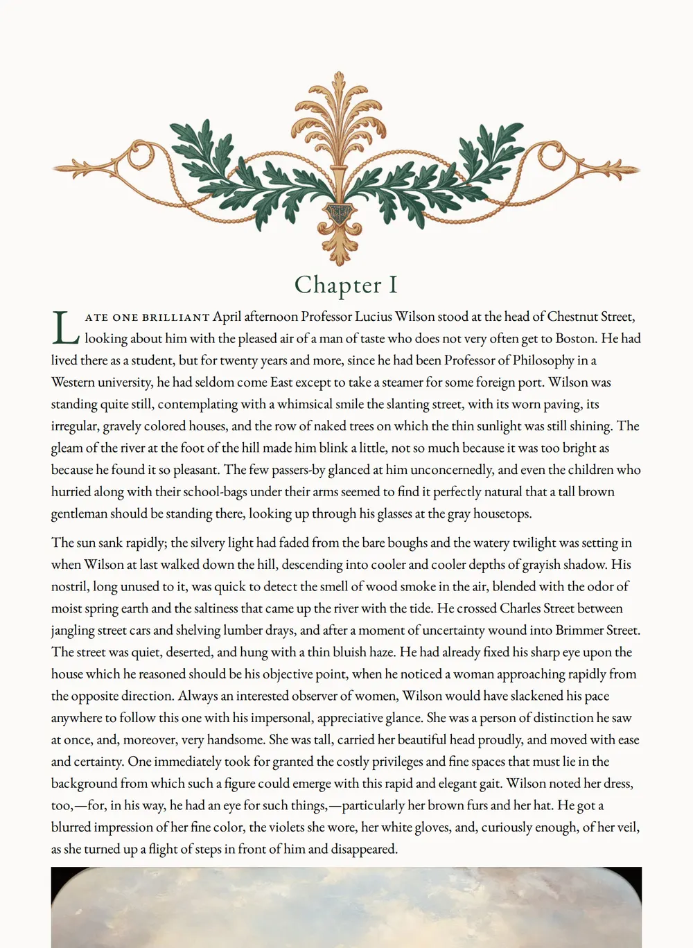 A page of Alexander's Bridge as set for this edition