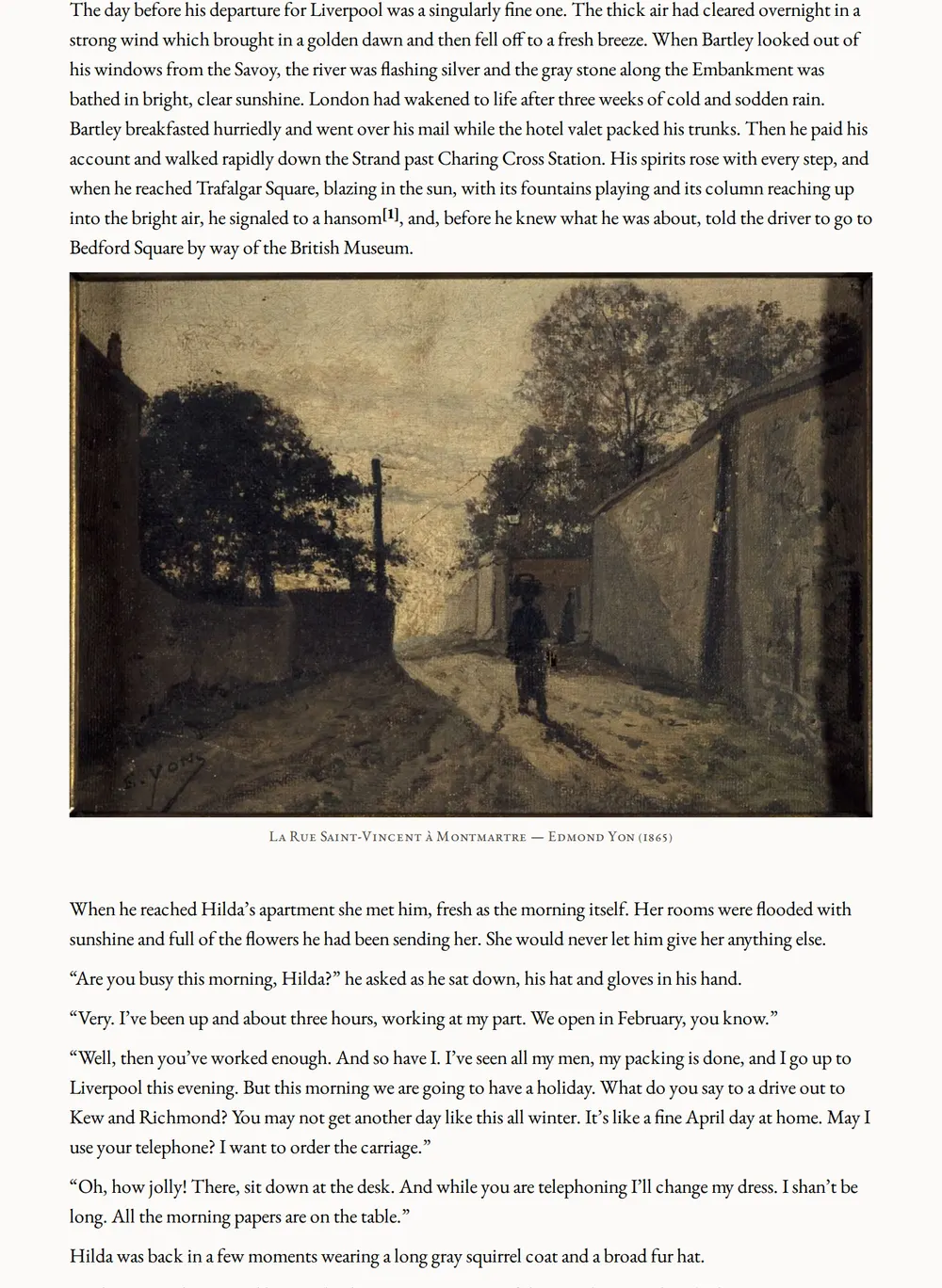 A page of Alexander's Bridge as set for this edition
