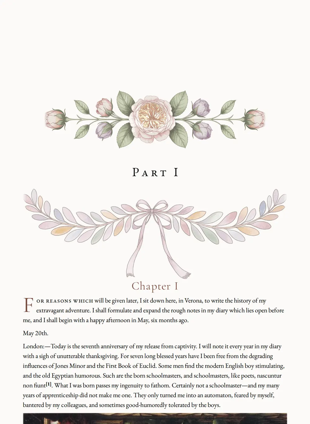 A page of The Morals of Marcus Ordeyne as set for this edition