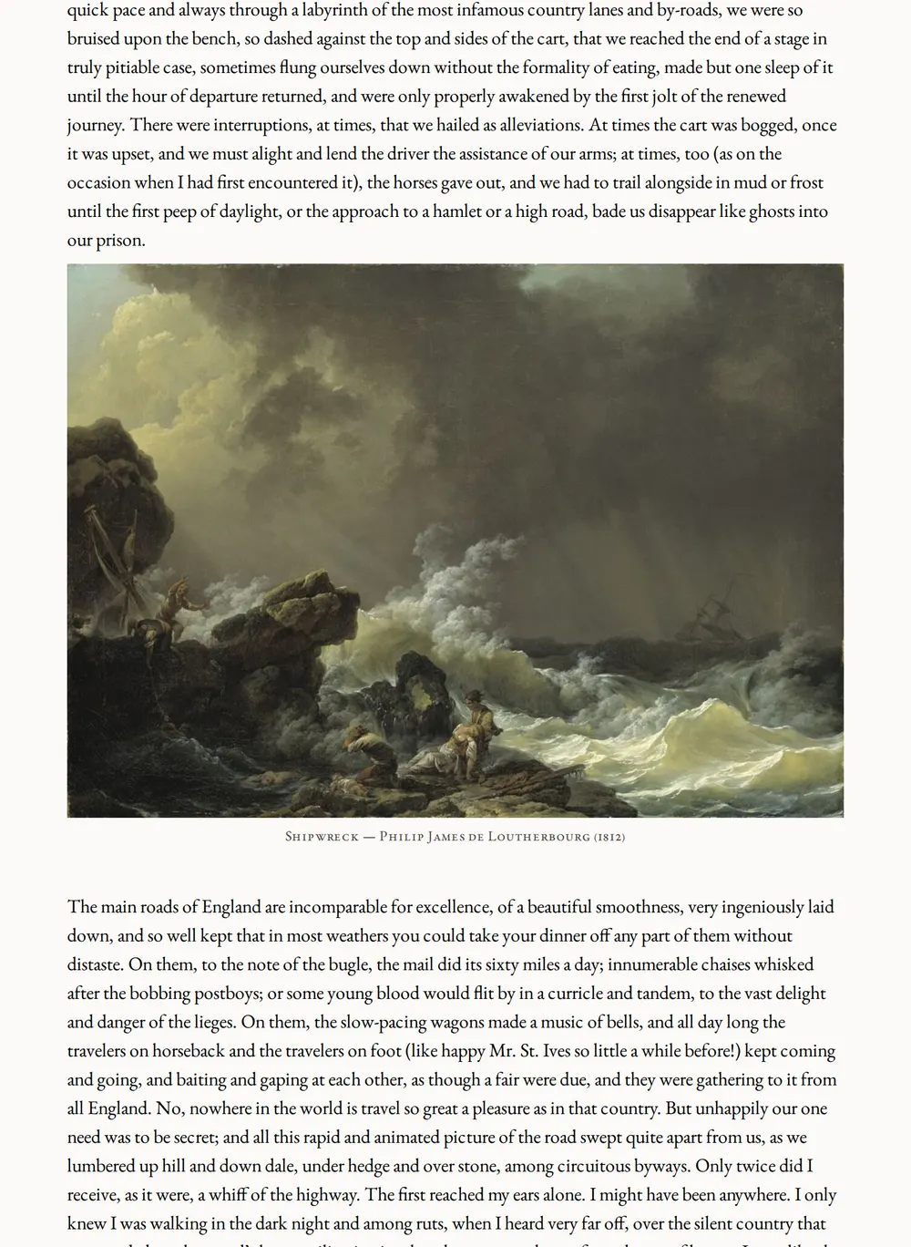 A page of St. Ives as set for this edition