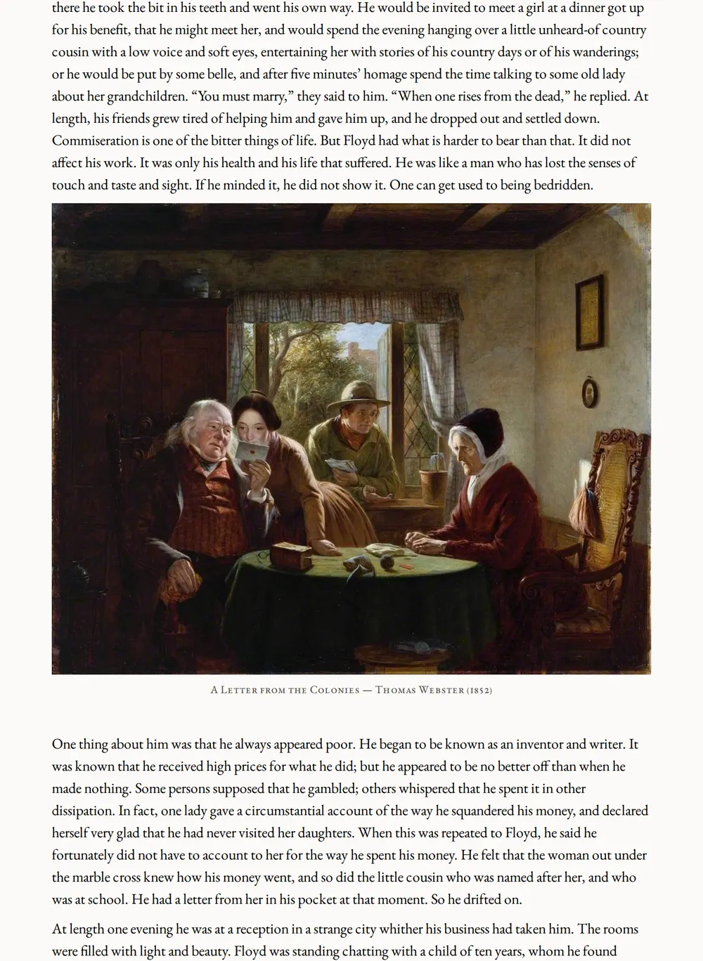 A page of The Burial of the Guns as set for this edition