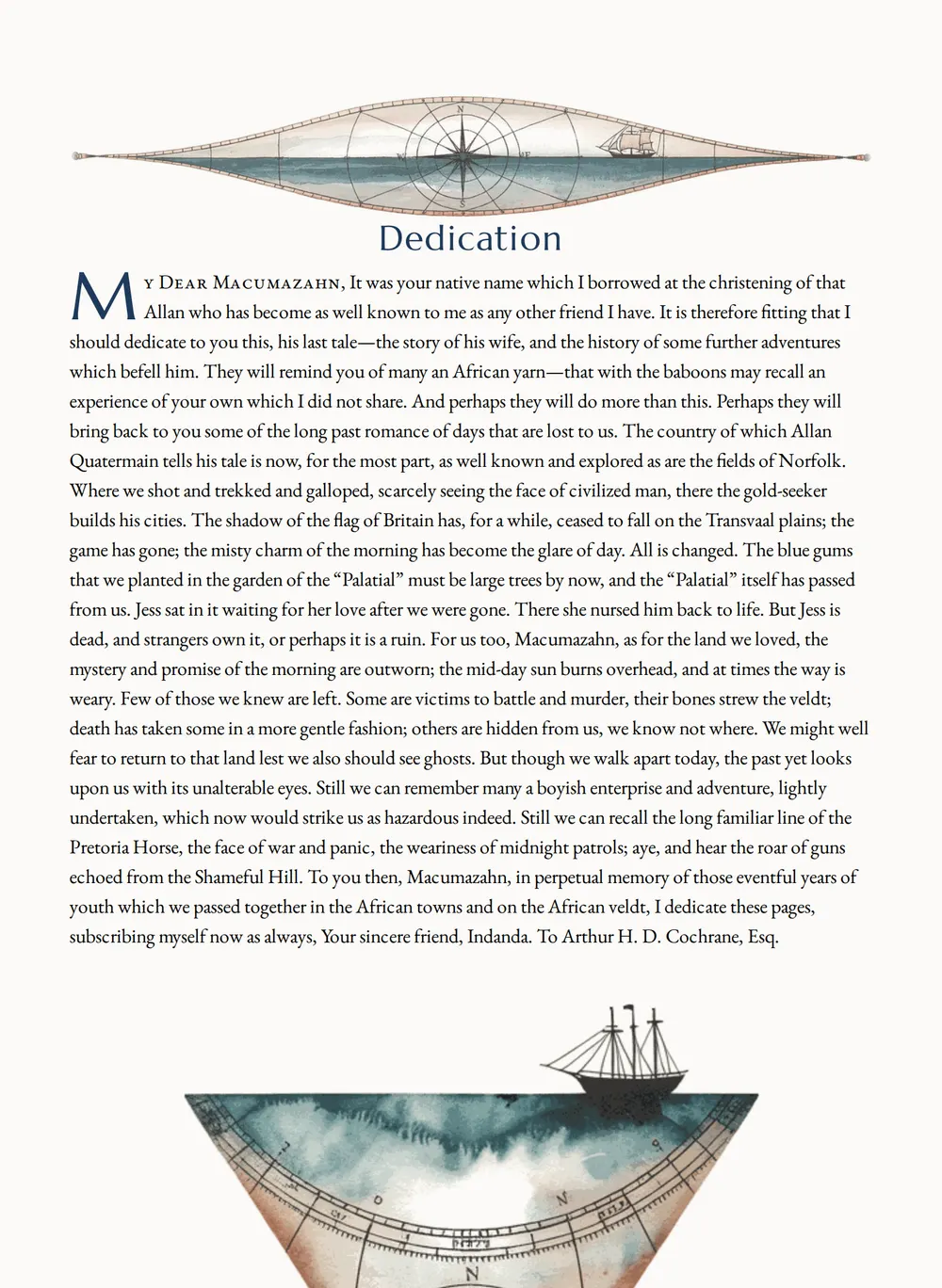 A page of Allan's Wife as set for this edition