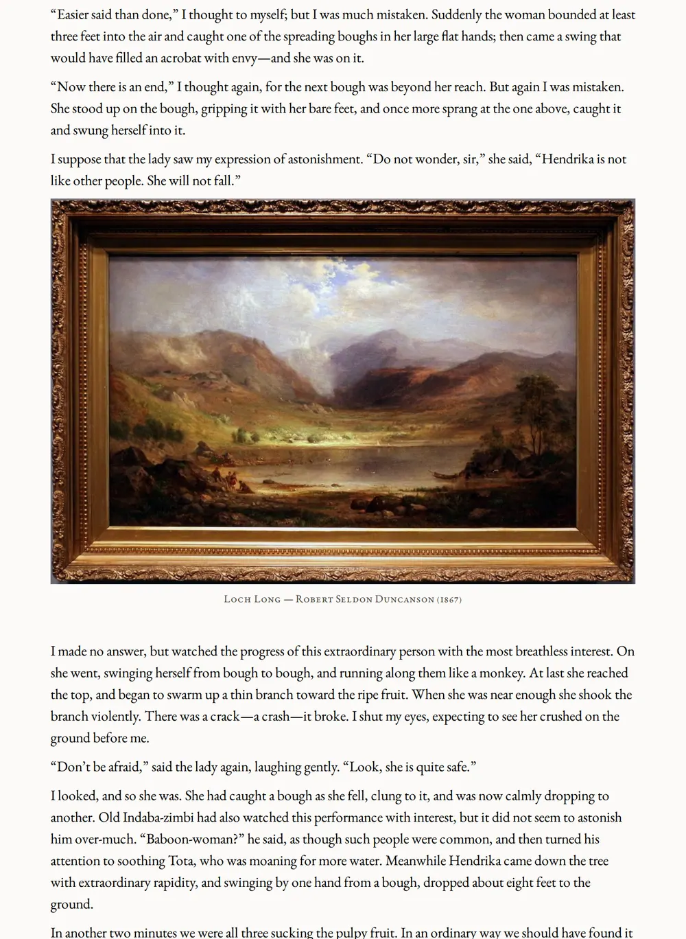 A page of Allan's Wife as set for this edition