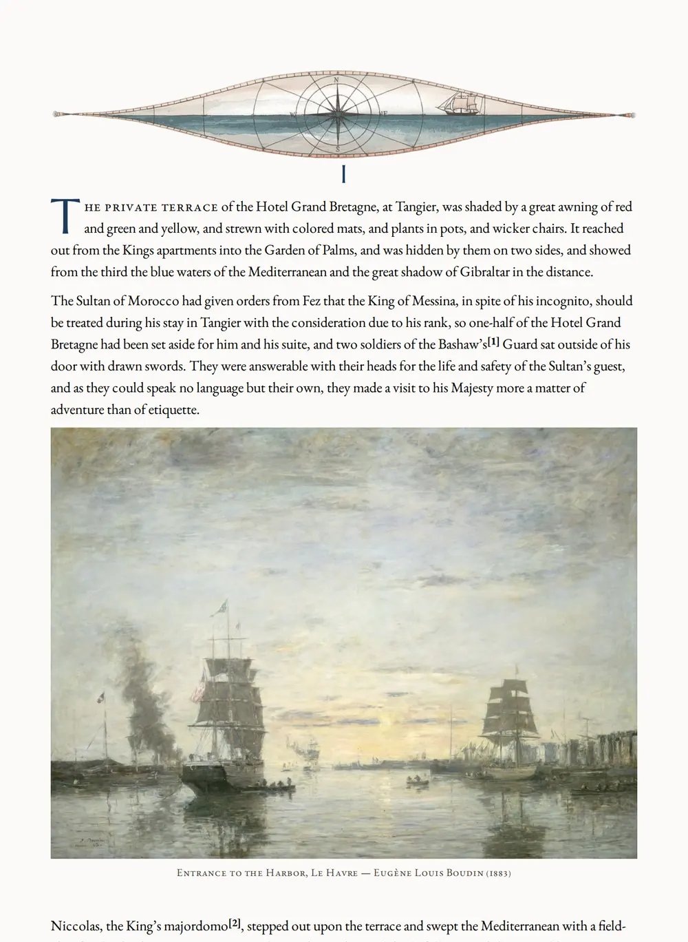 A page of The King's Jackal as set for this edition