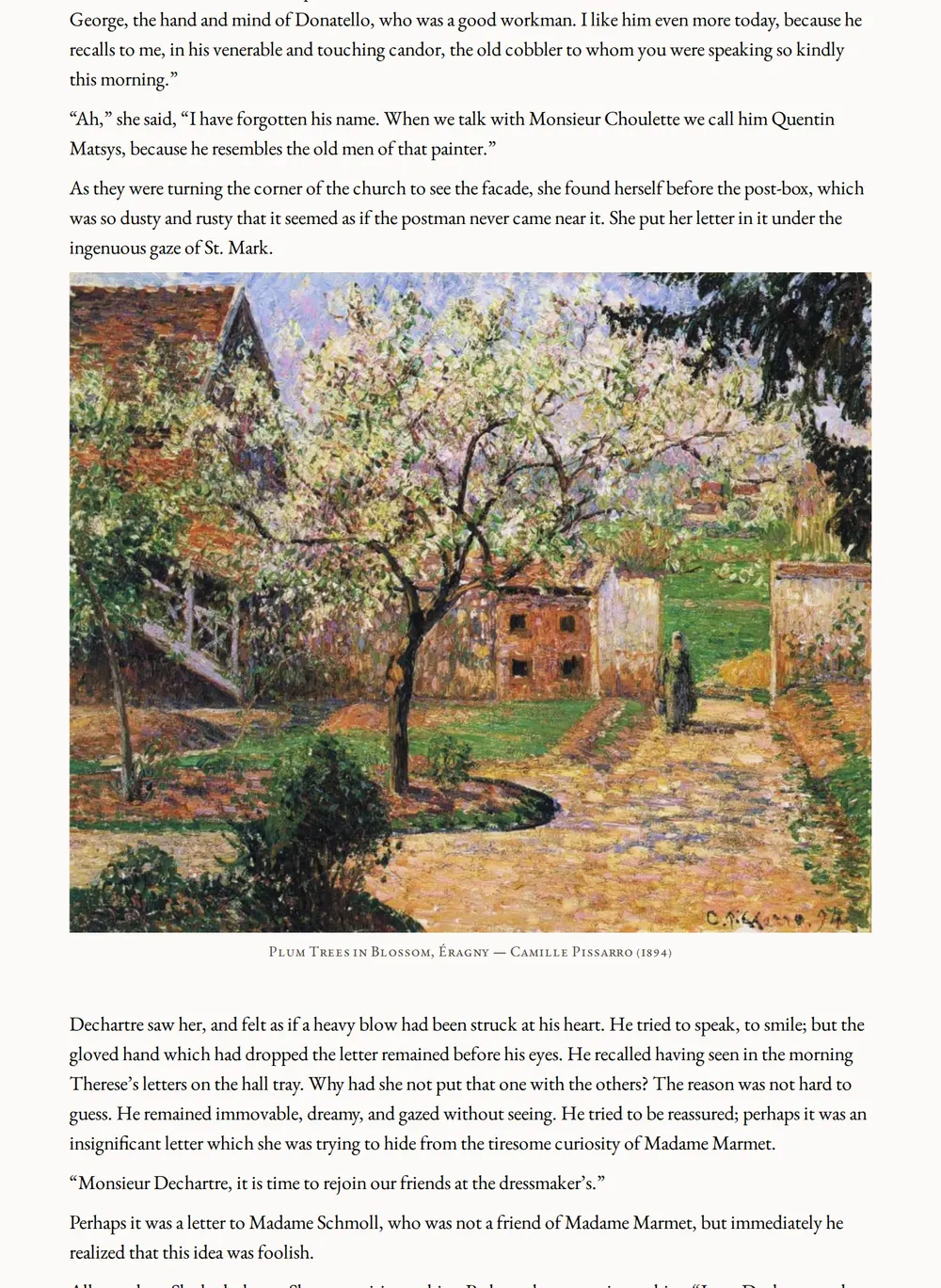 A page of The Red Lily as set for this edition