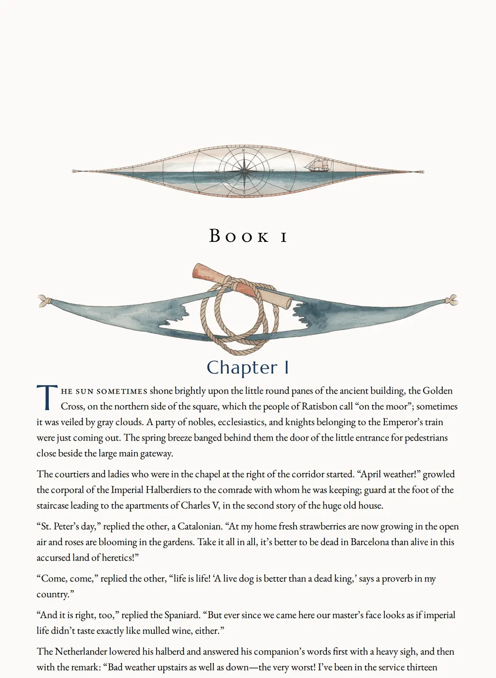 A page of Barbara Blomberg as set for this edition