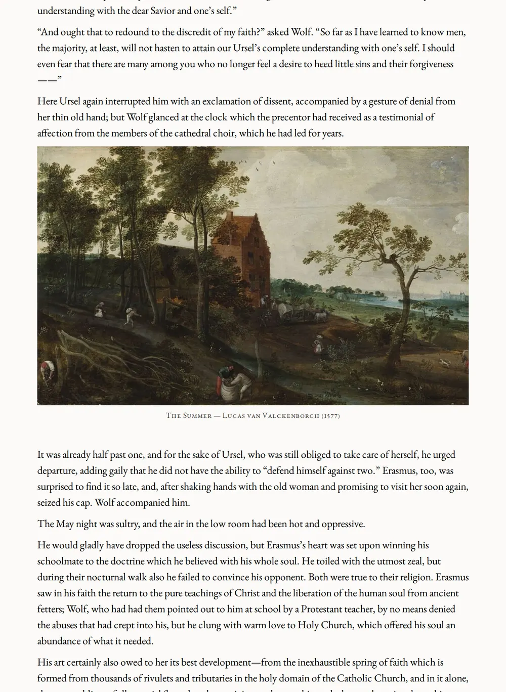 A page of Barbara Blomberg as set for this edition