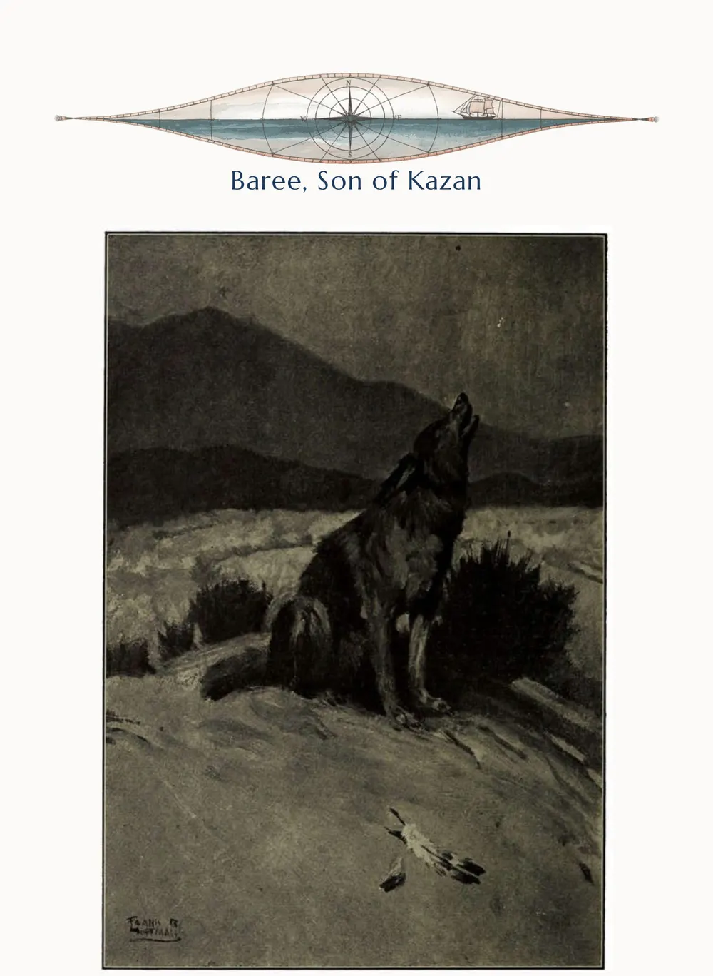 A page of Baree, Son of Kazan as set for this edition