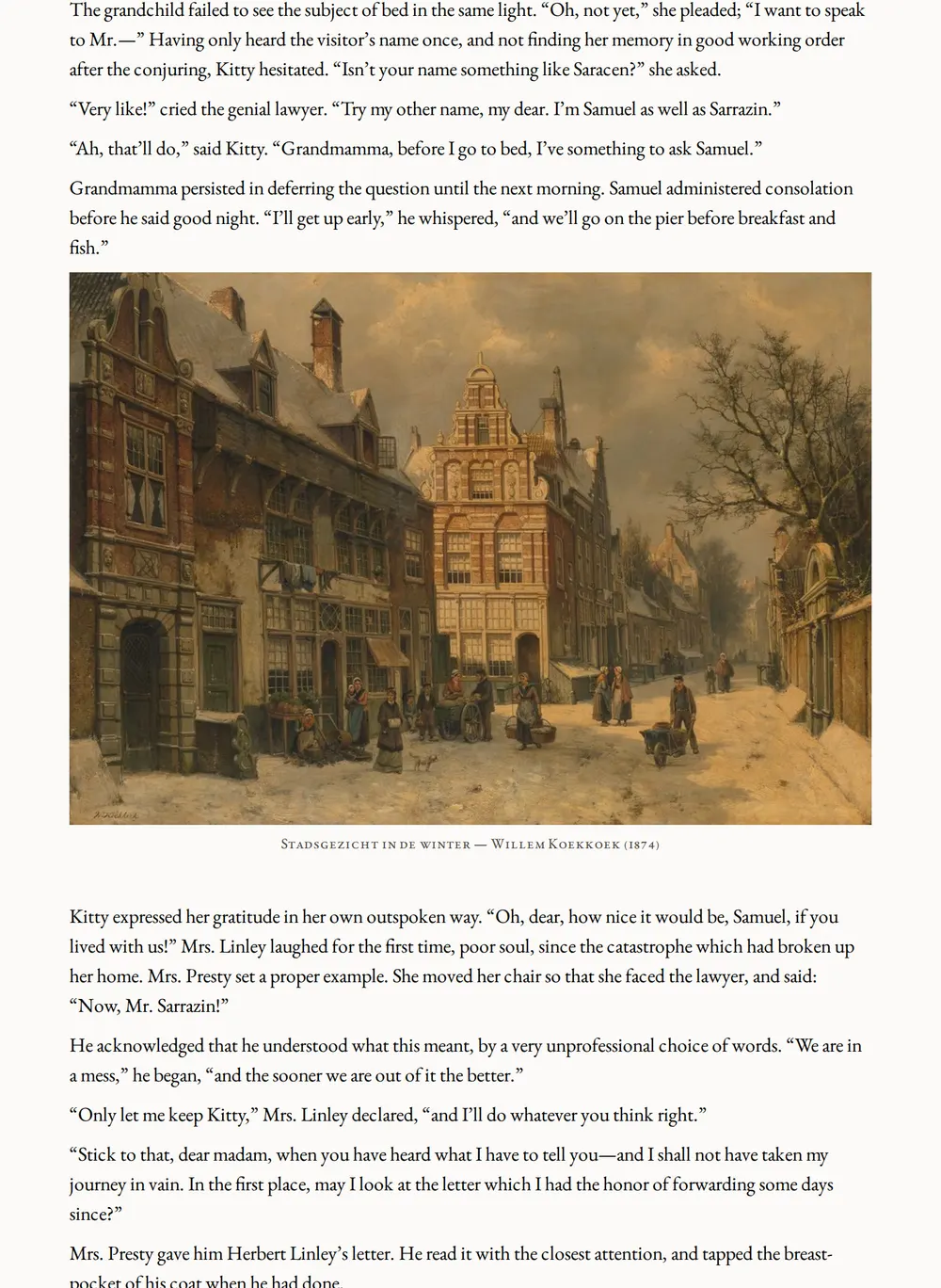 A page of The Evil Genius as set for this edition