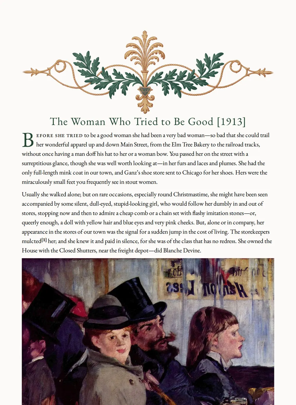 A page of One Basket as set for this edition