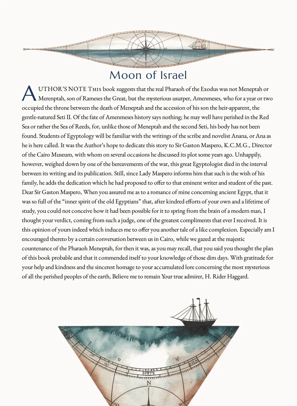 A page of Moon of Israel as set for this edition