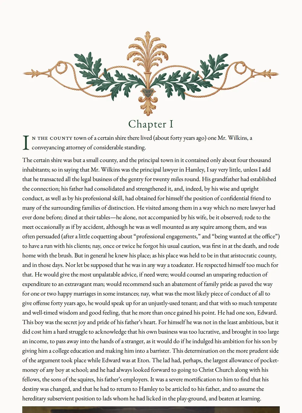 A page of A Dark Night's Work as set for this edition